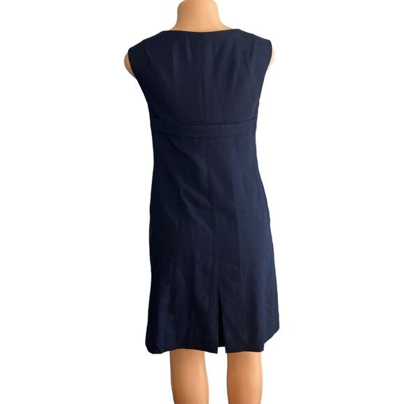 Lilly Pulitzer Dark Navy Silk Dress Sleeveless - Picture 9 of 11